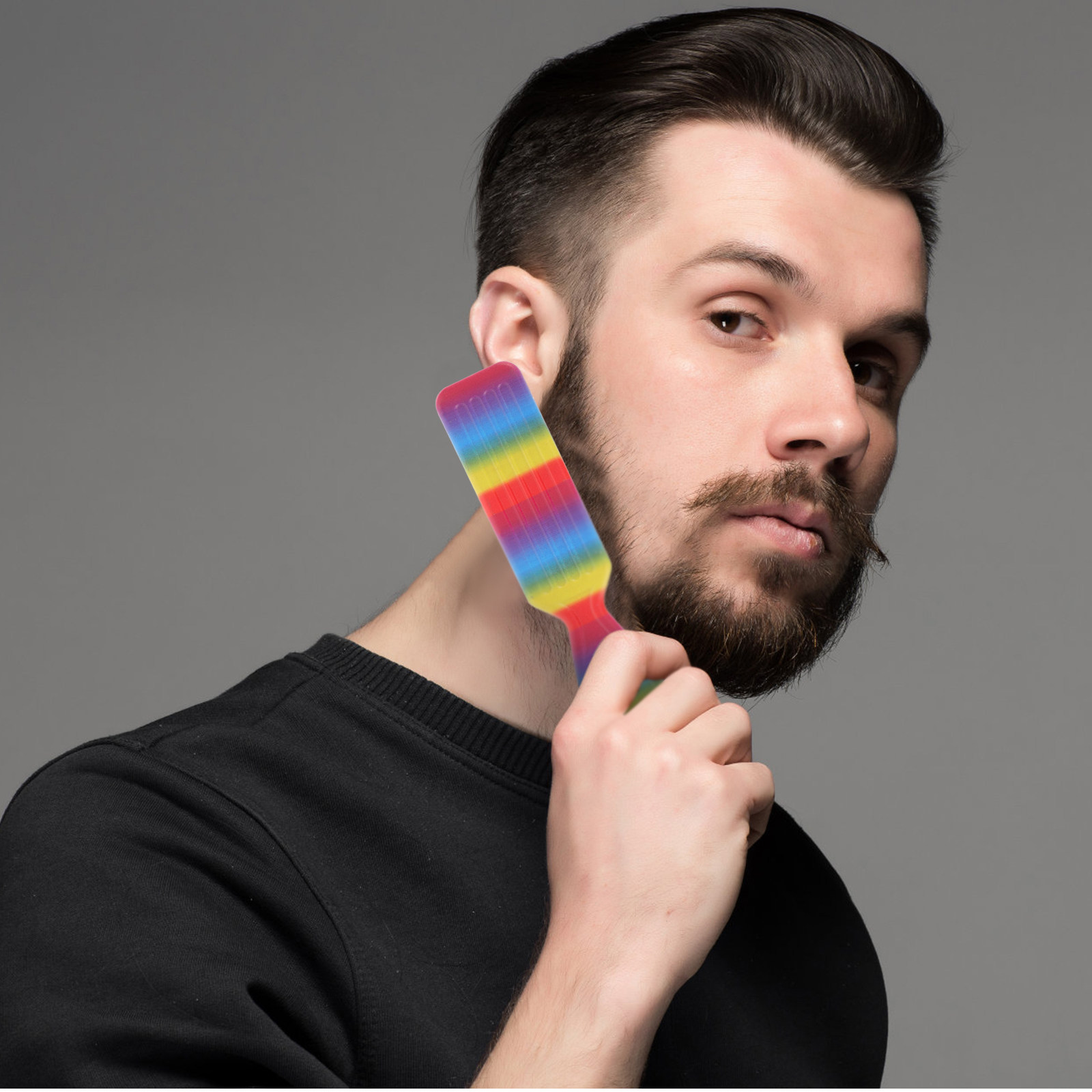 Retro Oil Head Beard Brush Bar - огляд і ціна Beard Oil