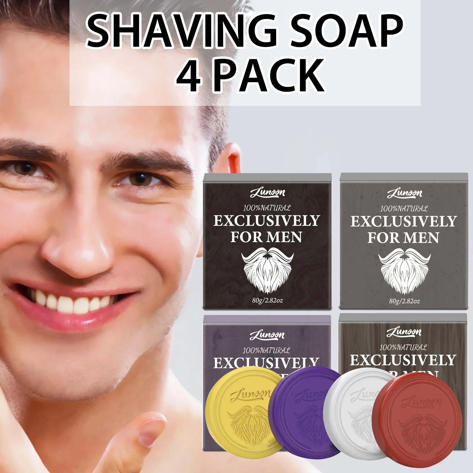 4/1pcs Mens Beard Shaving Soap - огляд і ціна Shaving Cream