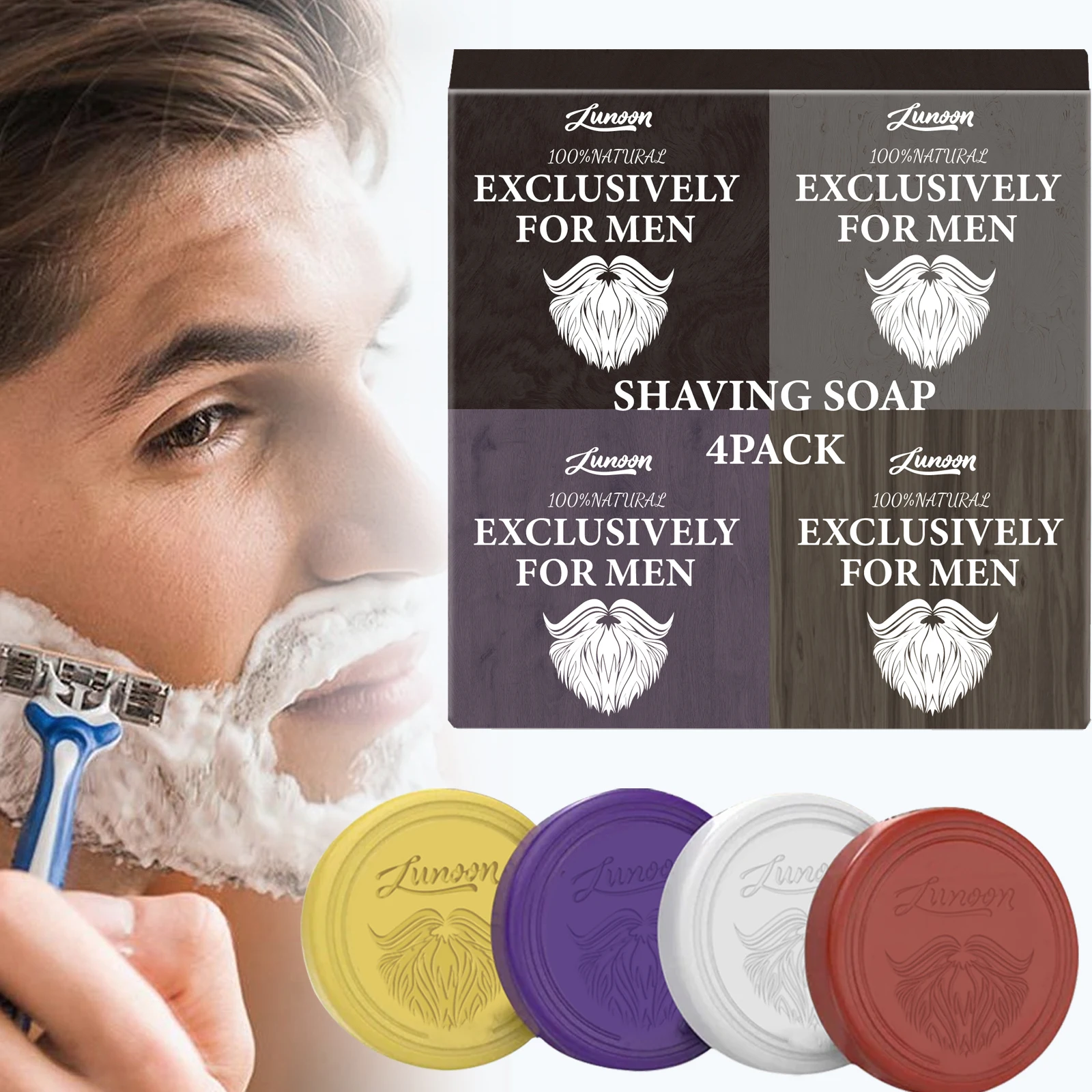 4/1pcs Mens Beard Shaving Soap - огляд і ціна Shaving Cream