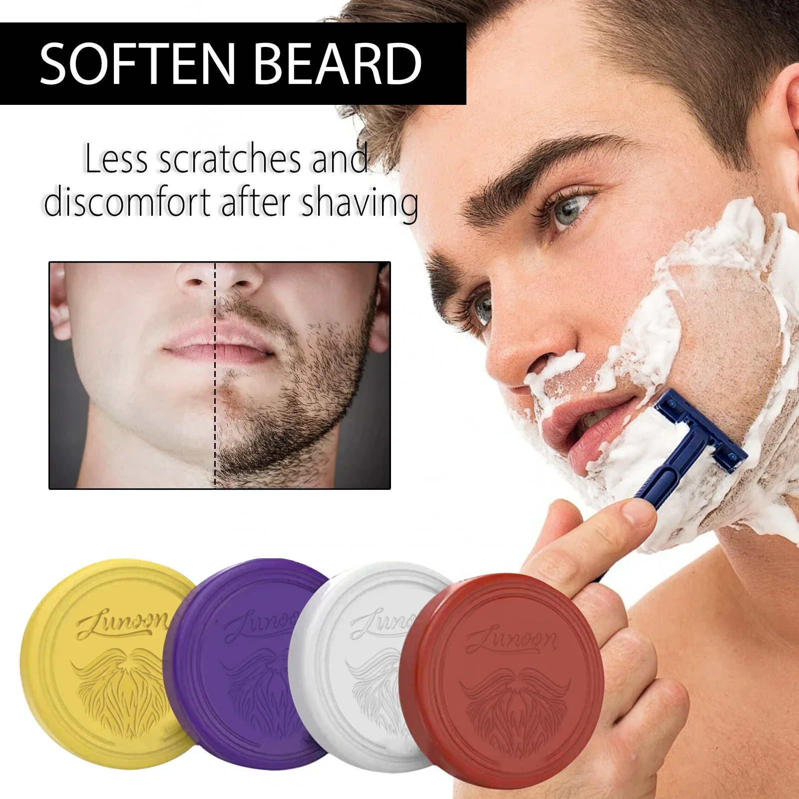 4/1pcs Mens Beard Shaving Soap - огляд і ціна Shaving Cream