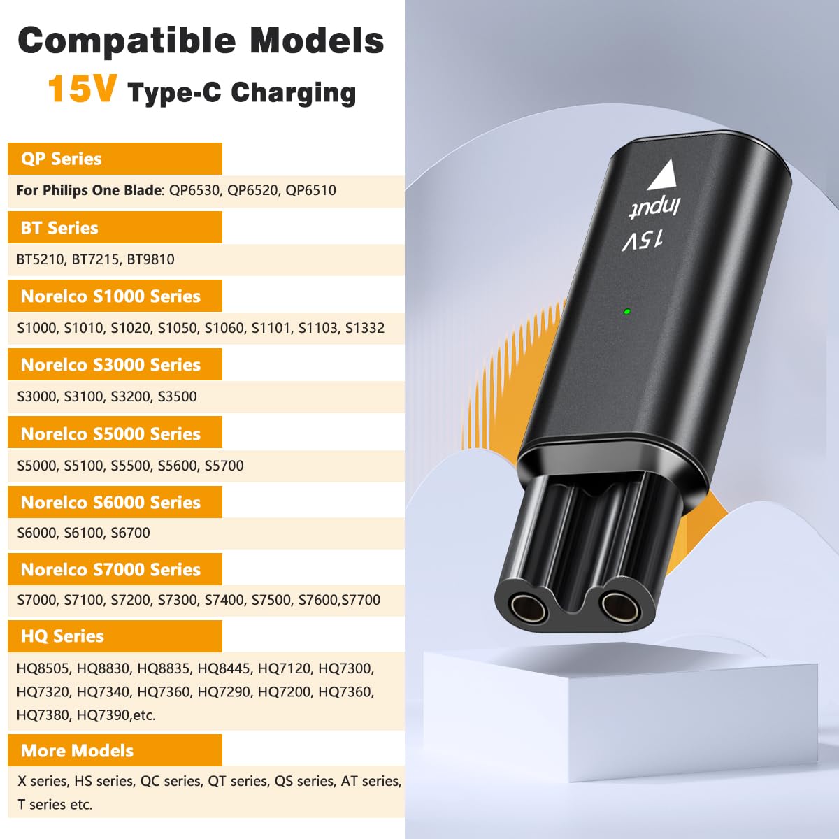 Brangdy 15V HQ8505 Type-C Shav - огляд і ціна Body Trimmer
