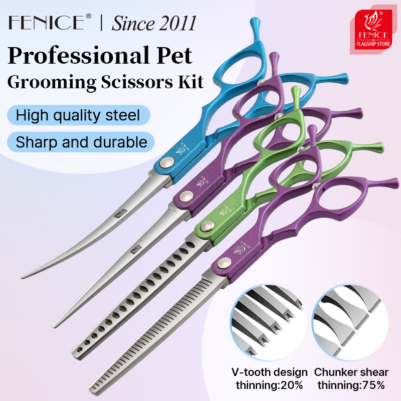 Fenice 6.5 Inch Colorful Strai - огляд і ціна Grooming Scissors