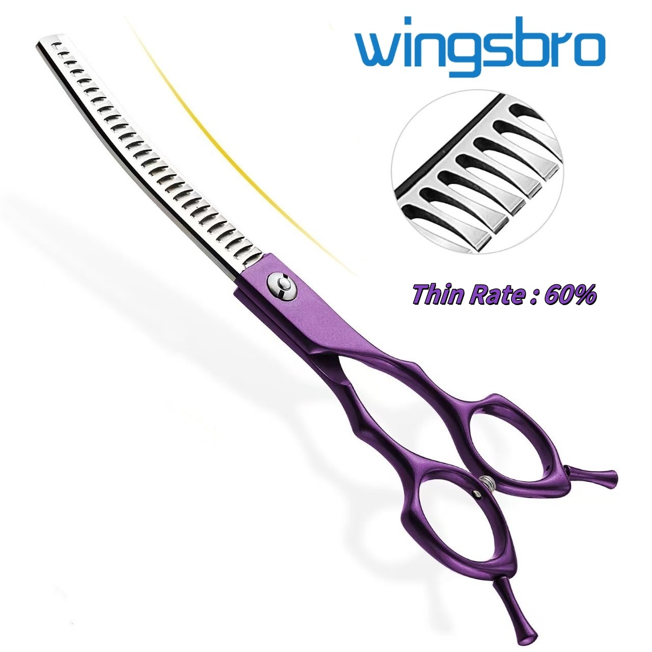 7inch Curved Chunkers Shears S - огляд і ціна Grooming Scissors