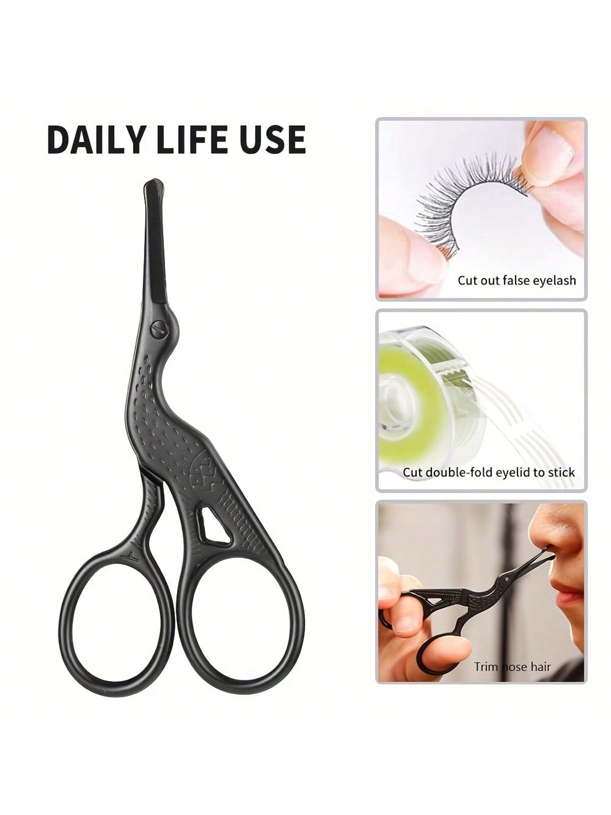 Nose Hair Scissors, Stainless  - огляд і ціна Grooming Scissors